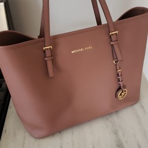 Michael kors dusty rose jet set large